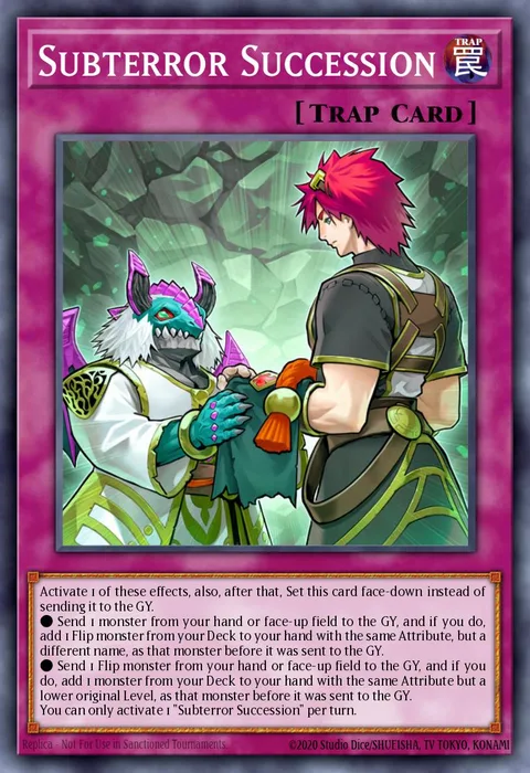 Subterror Succession trading card