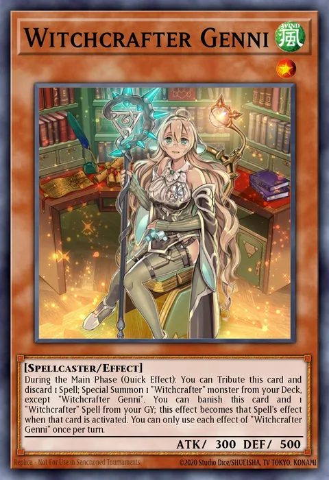 Witchcrafter Genni trading card