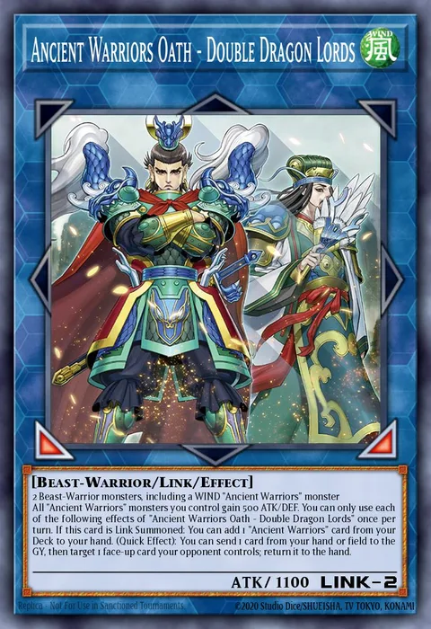 Ancient Warriors Oath - Double Dragon Lords trading card