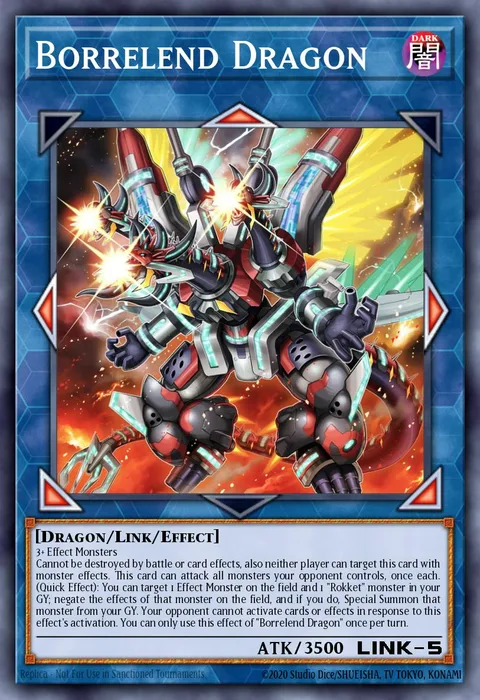 Borrelend Dragon trading card