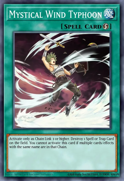 Mystical Wind Typhoon trading card