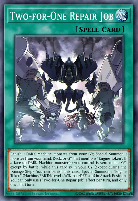 Two-for-One Repair Job trading card