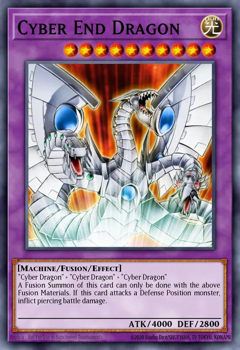 Cyber End Dragon trading card