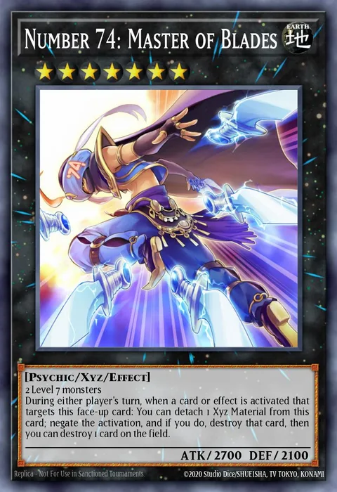 Number 74: Master of Blades trading card