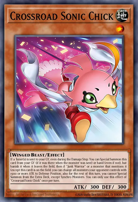 Crossroad Sonic Chick trading card