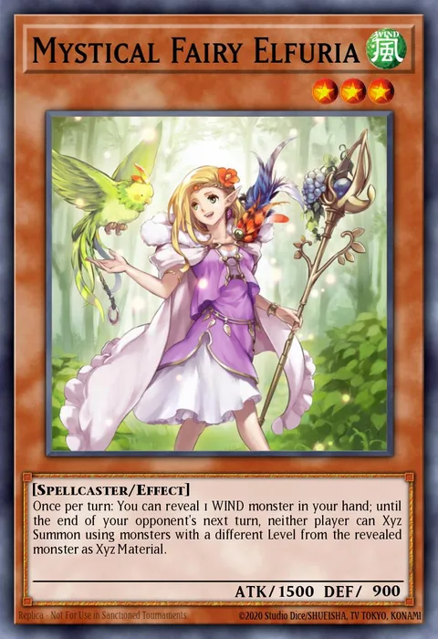 Mystical Fairy Elfuria trading card