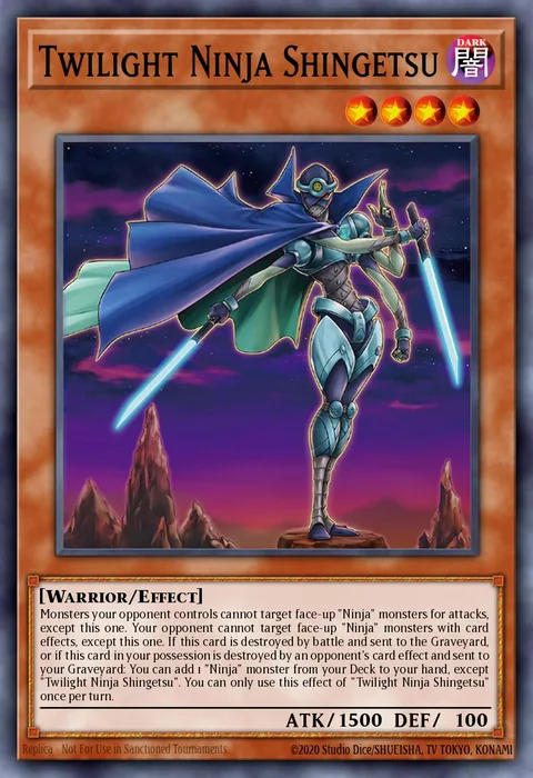 Twilight Ninja Shingetsu trading card