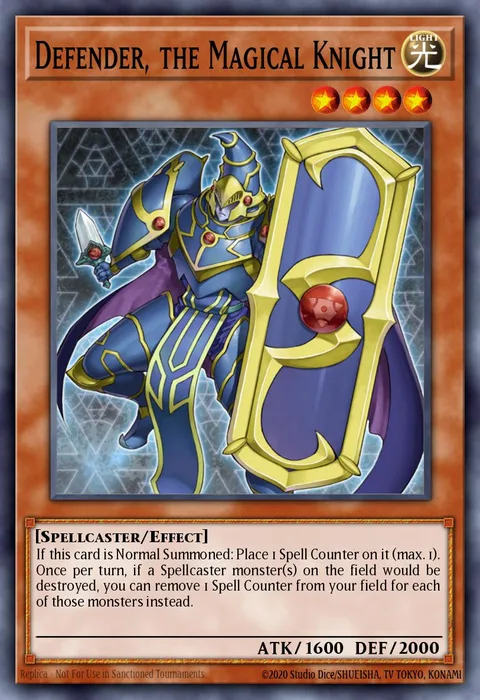 Defender, the Magical Knight trading card