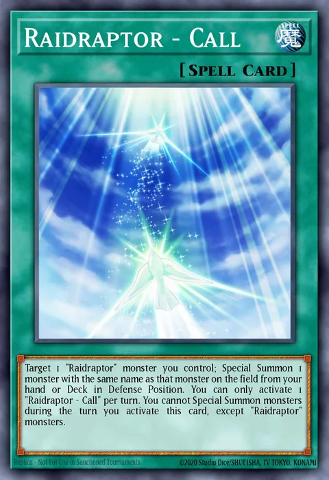 Raidraptor - Call trading card