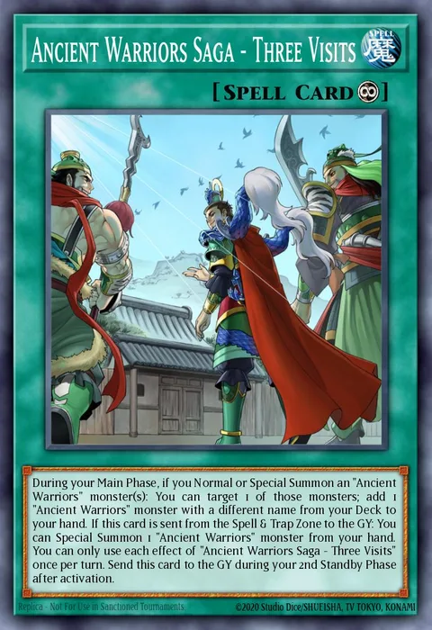 Ancient Warriors Saga - Three Visits trading card