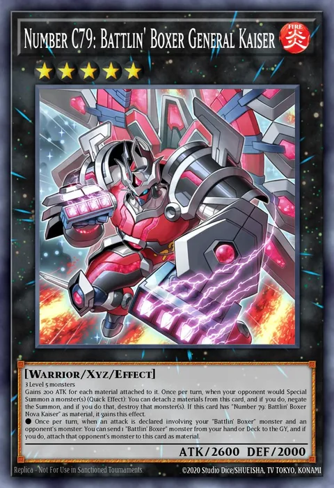 Number C79: Battlin' Boxer General Kaiser trading card