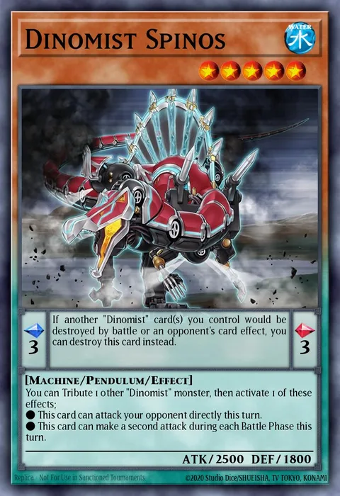 Dinomist Spinos trading card