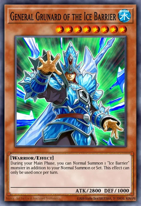 General Grunard of the Ice Barrier trading card