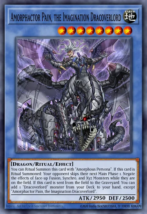 Amorphactor Pain, the Imagination Dracoverlord trading card