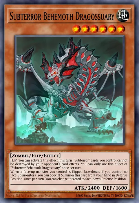 Subterror Behemoth Dragossuary trading card