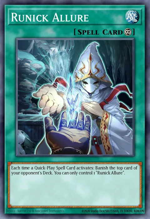 Runick Allure trading card