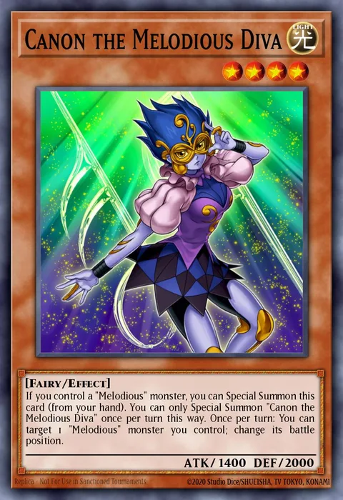 Canon the Melodious Diva trading card