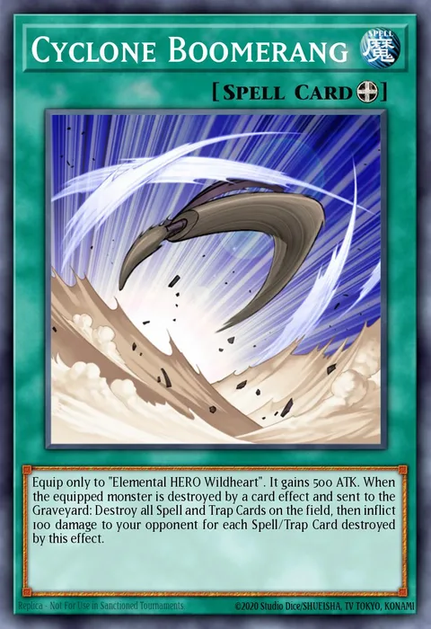 Cyclone Boomerang trading card