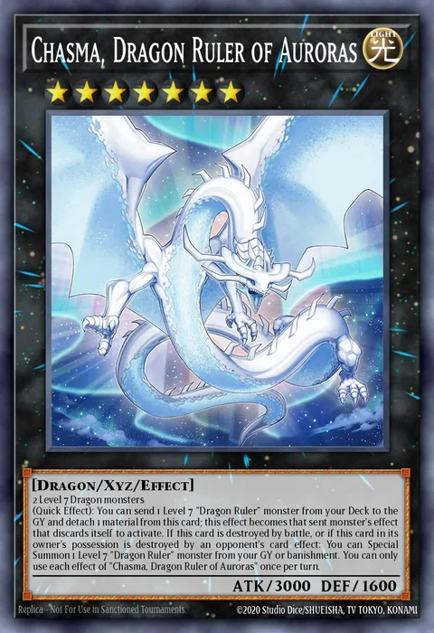 Chasma, Dragon Ruler of Auroras trading card