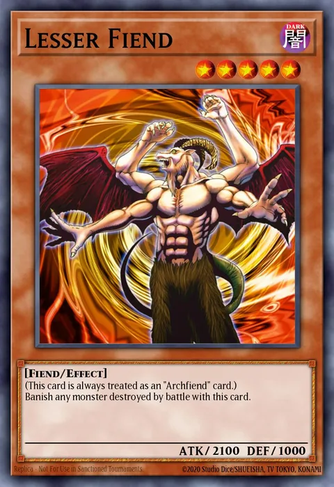 Lesser Fiend trading card