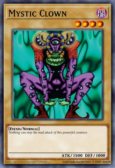 Mystic Clown trading card