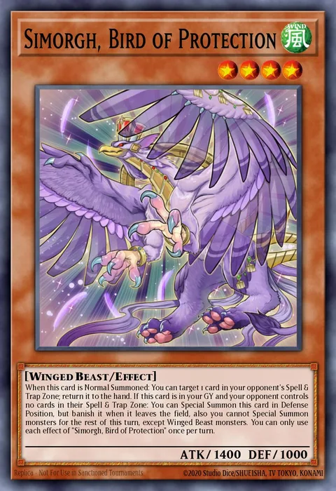 Simorgh, Bird of Protection trading card