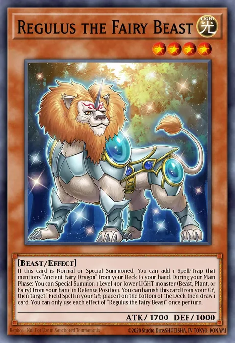 Regulus the Fairy Beast trading card