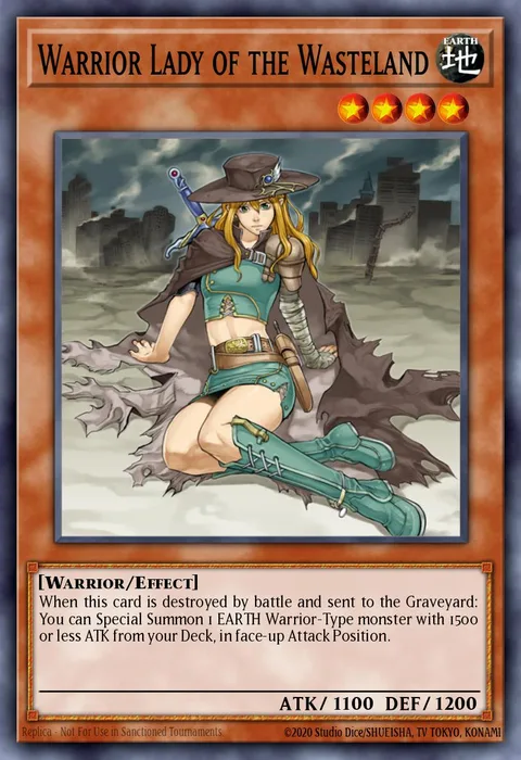 Warrior Lady of the Wasteland trading card