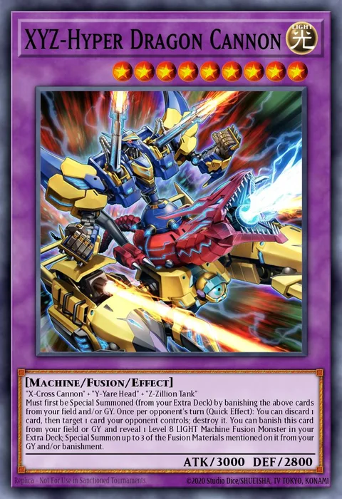 XYZ-Hyper Dragon Cannon trading card