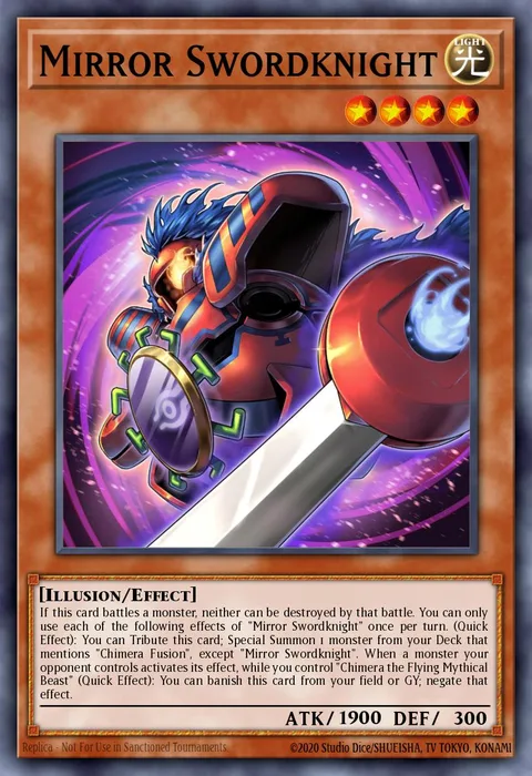 Mirror Swordknight trading card