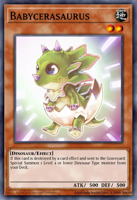 Babycerasaurus trading card