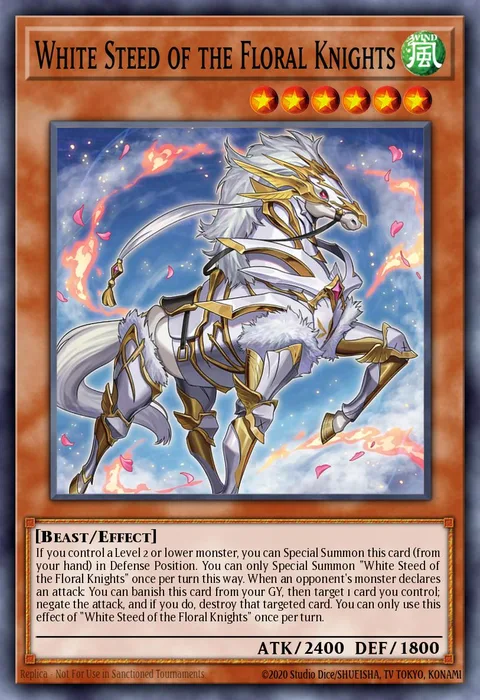 White Steed of the Floral Knights trading card