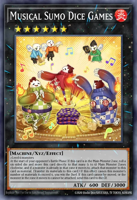 Musical Sumo Dice Games trading card