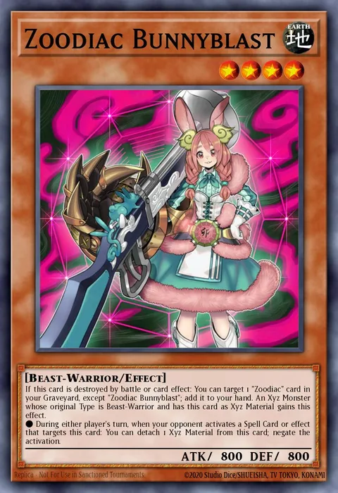 Zoodiac Bunnyblast trading card