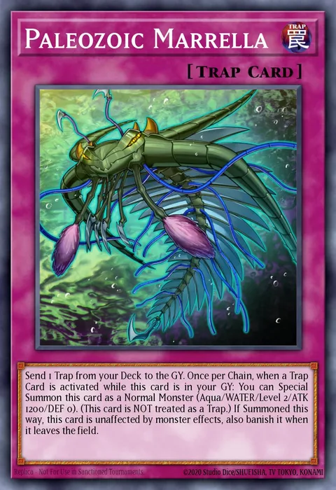 Paleozoic Marrella trading card