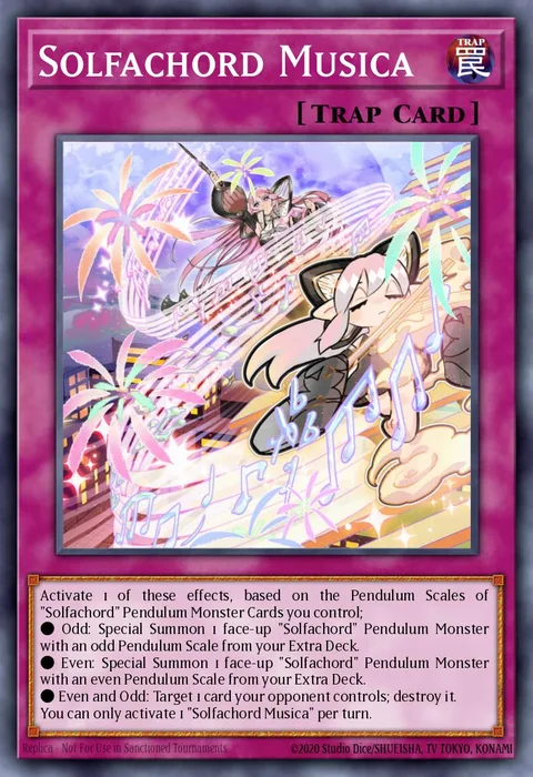 Solfachord Musica trading card