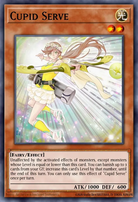 Cupid Serve trading card