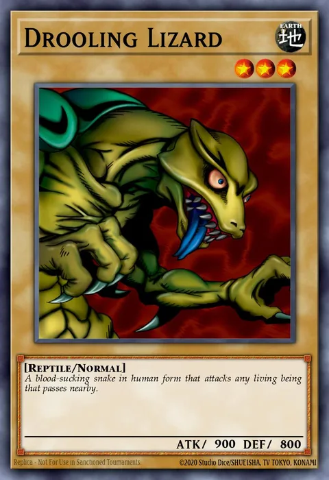 Drooling Lizard trading card