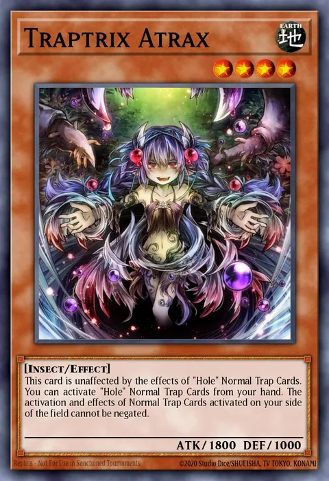 Traptrix Atrax trading card