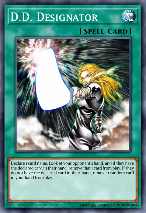 D.D. Designator trading card