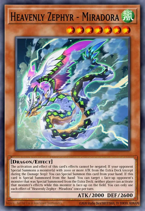 Heavenly Zephyr - Miradora trading card