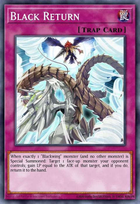 Black Return trading card
