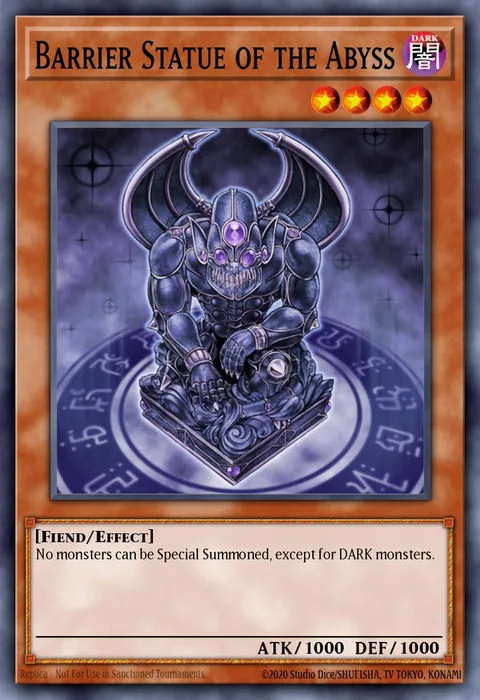 Barrier Statue of the Abyss trading card