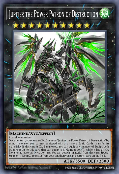 Jupiter the Power Patron of Destruction trading card