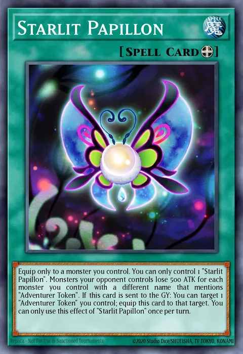 Starlit Papillon trading card