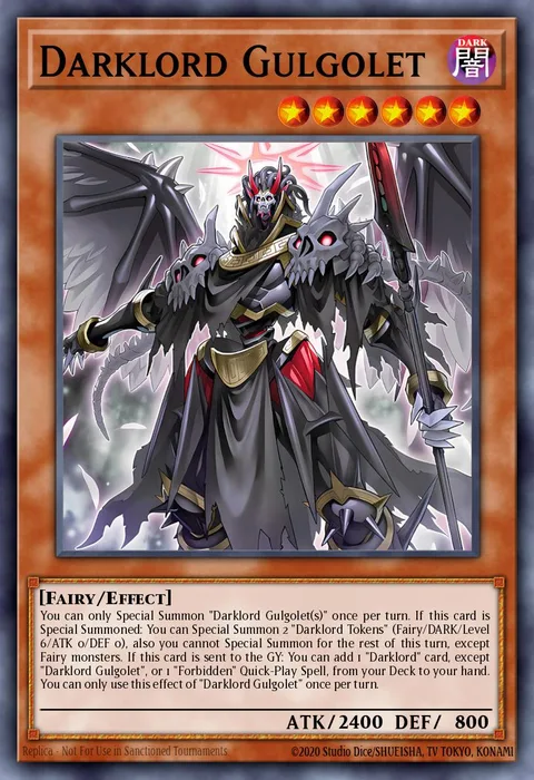 Darklord Gulgolet trading card