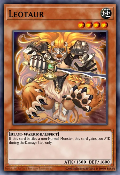 Leotaur trading card