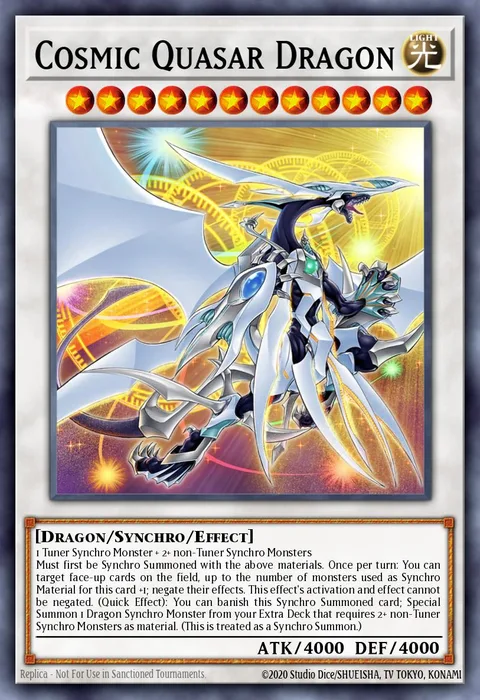 Cosmic Quasar Dragon trading card