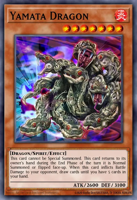Yamata Dragon trading card