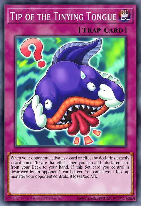Tip of the Tinying Tongue trading card